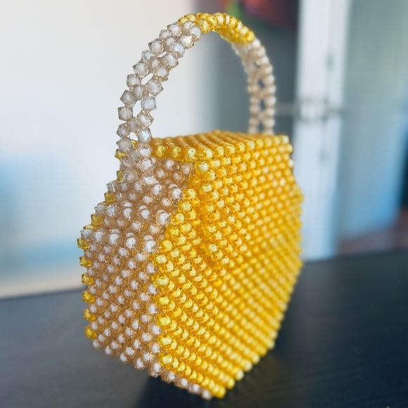 New Handmade Beaded Purse Satchel Bag - Picture 4 of 6